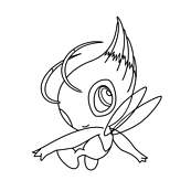 coloriage pokemon celebi